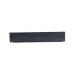 Front view of the black metal COTE SWMF2UPANEL 2U blanking panel with mounting brackets.