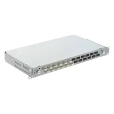 R&M 6 Port Fiber Rack Mount LIU loaded with Multimode 3x SC-PC DX Adapters