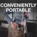 Lifestyle view of the Seagate One Touch 5TB Portable HDD being placed in a leather bag, highlighting its compact design.