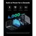 Cutaway view of Anker SOLIX C1000 Gen 2 Portable Power Station showing durable battery cells and 4,000 cycles lifespan.
