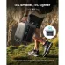Outdoor view of Anker SOLIX C1000 Gen 2 Portable Power Station carried on trail with compact dimensions labeled.