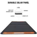 Low-angle flat view of the Jackery SolarSaga 100W Portable Folding Solar Panel displaying its ETFE layer texture.
