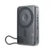 Front angled view of Acefast M40 22.5W 10000mAh Power Bank with magnetic charging surface and wrist strap.