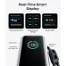 Close-up view of Anker Zolo 25000mAh 165W Power Bank with Built-In Type-C Cable highlighting its real-time smart display.