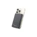 Awei 130120 magnetic power bank attached to smartphone back, slim portable design with strong magnetic alignment