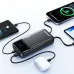 Multi device charging view of Awei PA-93 20000mAh 22.5W Fast Charging Power Bank with Built in Cable