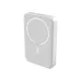 Front view of Baseus PPCXM05 5000mAh Magnetic Power Bank with circular MagSafe outline and minimalist design.