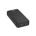 Angled view of the BWOO BO-P71 power bank, showcasing its honeycomb texture and ports: two USB-A (USB1, USB2) and one TYPE-C.