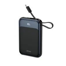BWOO BO-P80 10000mAh 22.5W Magnetic Power Bank with Built-In Cable