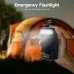Lifestyle view of BYZ W263 22.5W 30000mAh fast charging power bank used as an emergency flashlight.