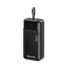 Awei PA-104 30000mAh 22.5W Power Bank with Built-in Cable