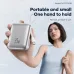 Lifestyle view of Foneng PX137 10000mAh 35W Power Bank With Built-in Type-C held in hand highlighting compact size and portability