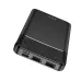 Hoco DB22 Brilliance 10000mAh Power Bank front view showing LED battery display, Type-C and Micro USB input ports, and dual USB-A output ports.