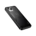 Low-angle side profile view of the slim black Hoco DB84 Resolute 10000mAh 22.5W PD power bank resting flat on its back.