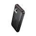 Angled front-side view of the black Hoco DB84 Resolute 10000mAh 22.5W PD power bank showing top USB ports and digital display screen.