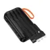 Side view of Hoco J151 10000mAh 10W Fast Charging Flashlight Power Bank With Built-in Cables and strap