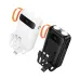 Dual color Hoco J151 10000mAh 10W Fast Charging Flashlight Power Bank With Built-in Cables showing LED display