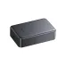Hoco J160B compact power bank with matte black finish, rounded edges and LED indicator on minimal background