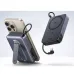 iPhone 16 Pro charging  using foldable stand of Ugreen PB568 10000mAh 30W Magnetic Wireless Power Bank #65176B 