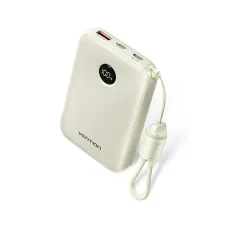 VENTION FKAN0-C 10000mAh 22.5W Power Bank with Built-in Type-C Cable