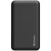 Front view of a black Verbatim VAPPP110 power bank with a textured finish.