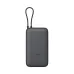 Xiaomi PB2020MI 22.5W 20000mAh Power Bank, front view in black finish with attached wrist strap loop