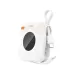 XO PR258 22.5W 10000mAh Power Bank, angled view in beige finish showing built-in cable and carrying strap