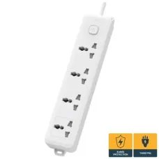 Deli CT703ES 3 Pin 4 Port 3 Meter Power Strip
