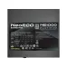 Side label view of Antec NE1000 PLATINUM ATX3.1 1000W Power Supply showing detailed specifications and certifications.