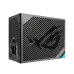 Rear panel of ASUS ROG THOR 1600W Titanium III Power Supply with power input, switch, grille, and 0dB fan toggle.