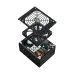 Exploded view of Cooler Master V SFX Gold 750 ATX 3.1 PSU showing fan, casing, and internal components.
