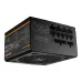 Cougar GR850 modular power supply angled view showing multiple PCIe, CPU and SATA ports with clean black finish