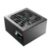 Side view of DeepCool PF700X Power Supply showing AC input socket, green power switch, and cooling vent.