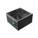 Side view of DeepCool PN1000M Power Supply showing turquoise power switch, AC input socket, and cooling vent.
