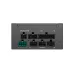 Connector panel of DeepCool PS650G 650W Power Supply showing modular ports for PATA, SATA, CPU, PCIe, and 12V-2x6.