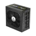 Side view of Gamdias HELIOS P2-750G V2 Power Supply with modular cable ports and warning label.
