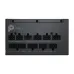 Connector panel of MSI PRO A1000PL PCIE5 Power Supply showing labeled modular ports for SATA, CPU, PCIe, and ATX.
