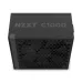 Top view of NZXT C1000 Gold ATX 3.1 PSU with honeycomb ventilation grille and bold model branding.