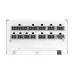Rear modular panel view of NZXT C1200 80 Plus Gold Full Modular Power Supply White with connectors