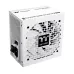 Thermaltake Toughpower GT Snow 750W white power supply front angled view with cooling fan grill and compact design