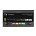 Front view of Thermaltake Toughpower iRGB Plus 850W PSU showing RGB lighting strip and 80 Plus Gold efficiency badge