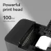 Deli ES380PN Receipt Printer, close-up view highlighting powerful thermal print head and paper feed mechanism