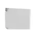 Side view of Deli P1820W Printer showing sleek white body with smooth surfaces and minimalist modern design.