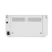 Rear view of Deli P1820W Printer highlighting ventilation slots, power connector, and Ethernet/USB port.