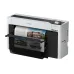 Front left-side angle view of Epson SureColor SC-T5630DM multifunction large format printer with printed output.