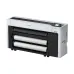 Front left-side angle view of Epson SureColor SC-T7730D large format printer with integrated paper output system.