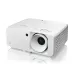 Front three-quarter view of Optoma ZW521 6000 Lumens WXGA Laser Business Projector showing main lens and side vent.