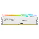 Kingston FURY Beast RGB 32GB DDR5 6000MHz CL30 Desktop RAM White