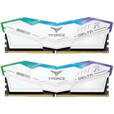 TEAM T-FORCE DELTA RGB White 32GB (16GBx2) 7600MHz DDR5 Gaming RAM