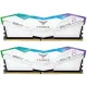 TEAM T-FORCE DELTA RGB 32GB (16GBx2) 7000MHz DDR5 Gaming RAM White